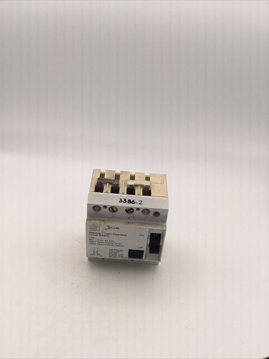 MK LN6180 RESIDUAL CURRENT-OPERATED CIRCUIT-BREAKER 80A 2POLE 4 MODULE SWITCH