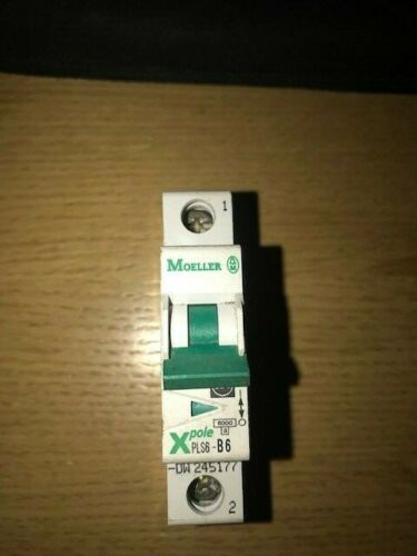 MOELLER 6 AMP TYPE B 6 kA MCB CIRCUIT BREAKER XPOLE PLS6-B6 Say Day Dispatch