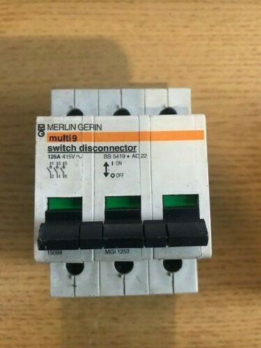 Merlin Gerin 15098 Multi 9 MGI1253 125A 3 Phase Switch Disconnector