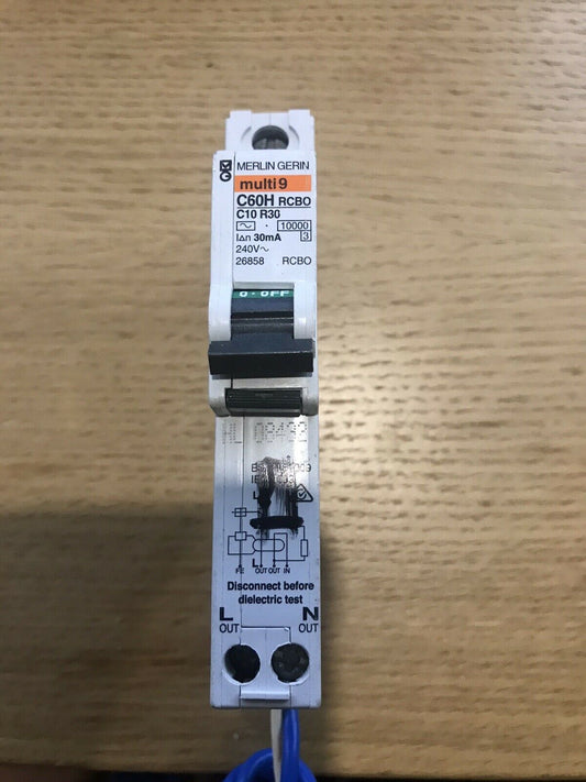 Merlin Gerin C10 R30 C10 RCBO Circuit Breaker