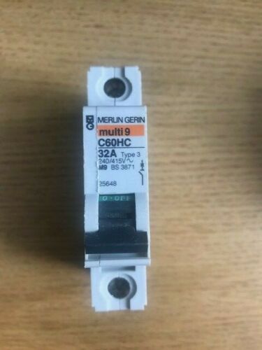 Merlin Gerin Multi9  C60HC 32A  32 Amp MCB - Same Day Dispatch