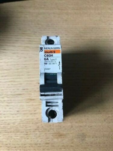 Merlin Gerin Multi9 C60N B6 6A MCB Tested - Same Day Dispatch