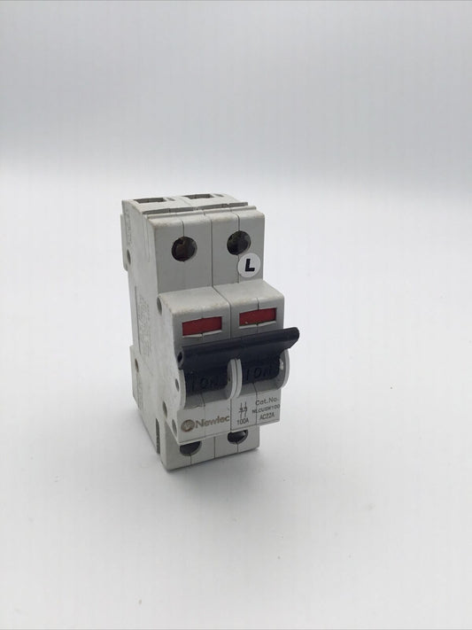 NEWLEC 100A AC22A DP 100 AMP BSEN 60947-3 MAIN SWITCH ISOLATOR DISCONNECTOR