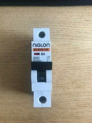 Niglon MCB6B106 B6 6A MCB Tested & Working  - Same Day Dispatch