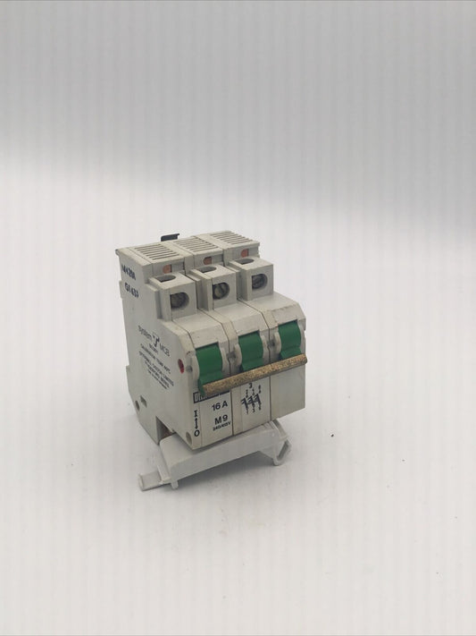 Ottermill MCB 16 Amp Triple Pole 3 Phase Breaker Type 3 16A M9 System T T3C3016