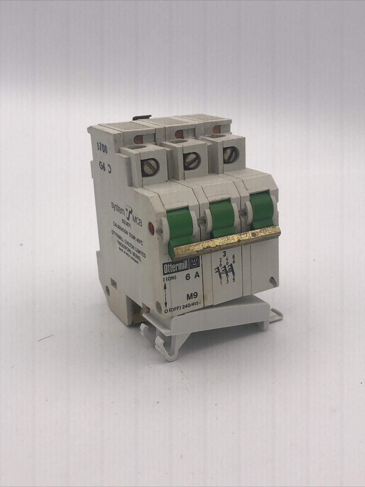 Ottermill System T 6 Amp Triple Pole MCB Type 3/C M9 Circuit Breaker MCB