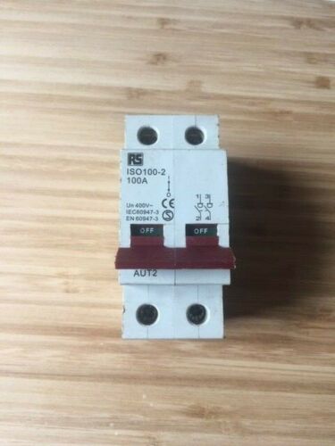 RS ISO100-2 100Amp Isolator Rare Same day Dispatch Tested & Working