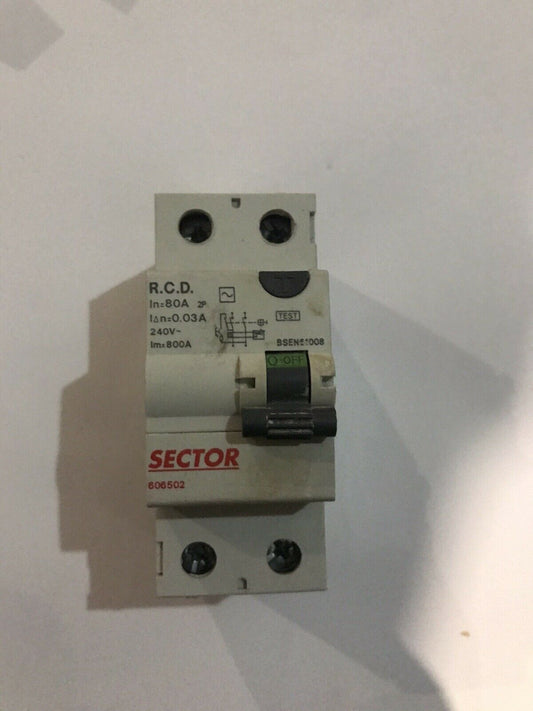 Sector RCD 80 amp 606502 Tested Same day Dispatch