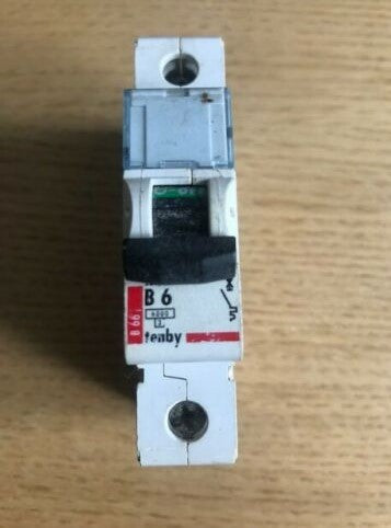 TENBY 6 AMP TYPE B 6kA MCB CIRCUIT BREAKER B6 - Same Day Dispatch