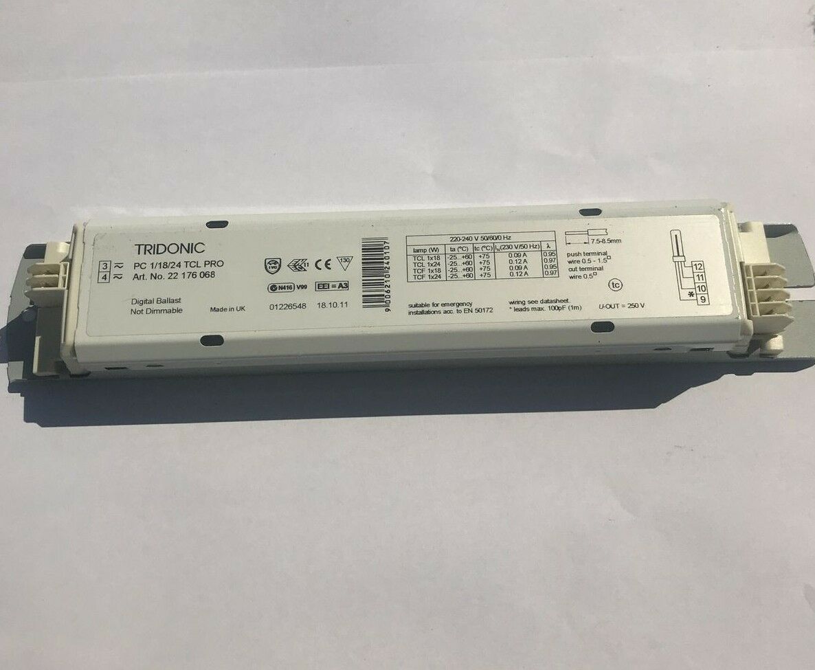 TRIDONIC PC 1/18/24 TCL PRO TCL TCF 18W 24W BALLAST