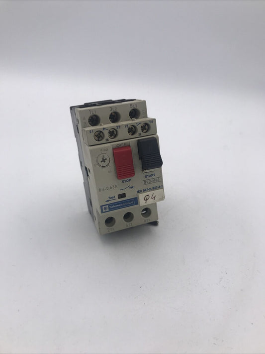 Telemecanique GV2-M04 motor circuit breaker starter 0.4-0.65A