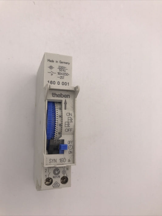 Theben Syn 160 Automatic Timer DIN Rail Time Switch Timer Analog (J481)