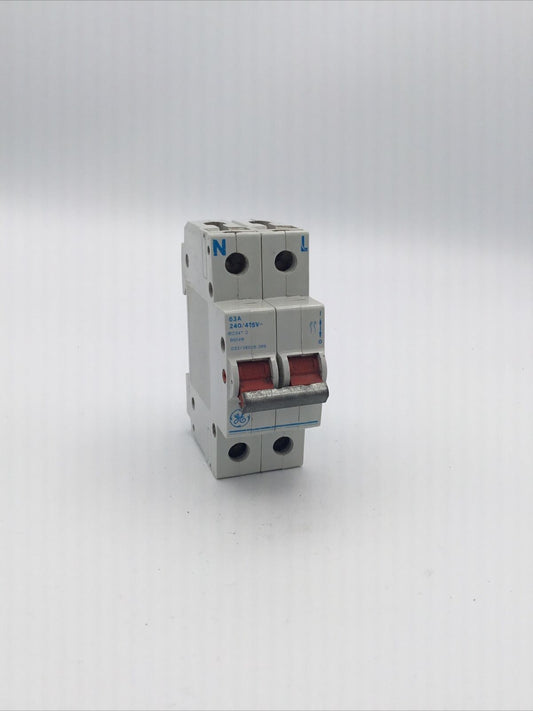 VYNCKIER 033/38026-000 63 AMP DP 63A BS5419 GE MAIN SWITCH ISOLATOR DISCONNECTOR