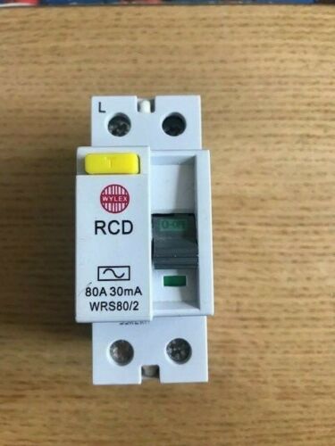 WYLEX 80 AMP 30mA DOUBLE POLE RCD WRS80/2