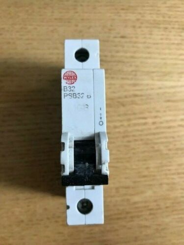 WYLEX PSB32-B MCB SP TYPE B 32A 10KA Tested Same Day Dispatch