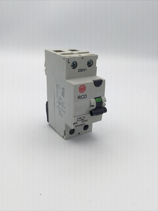 Wylex RCD 80A 30mA 2 Pole RCD WRS80/2